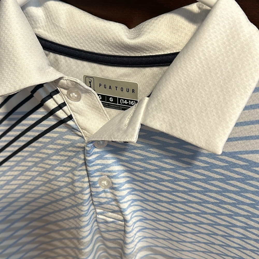 New large 14-16 boys pga tour golf shirt. Outgrew - Picture 2 of 4
